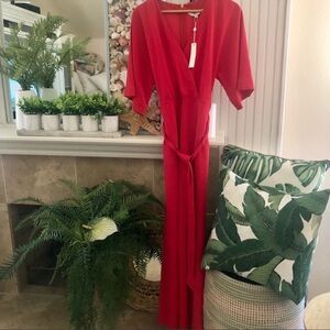 NWT! Trina Turk Red ♥️Jump Suit